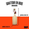 Grattoir en bois de BBQ Québec