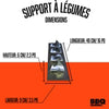 Support à légumes en acier inoxydable de BBQ Québec